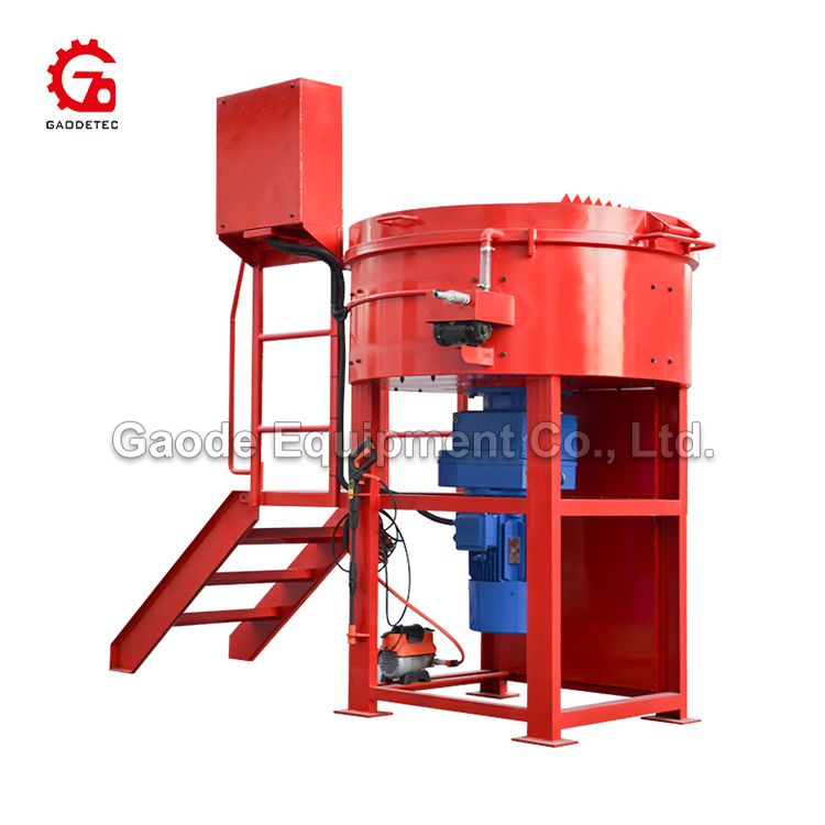 GAODETEC GRM800 Heavy-Duty Refractory Pan Mixer With Wear-Resistant Liners